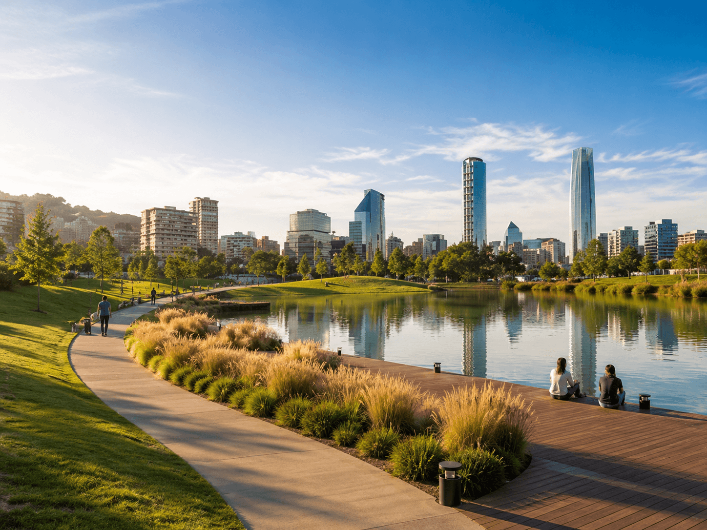 Lagunas artificiales – Parque Bicentenario