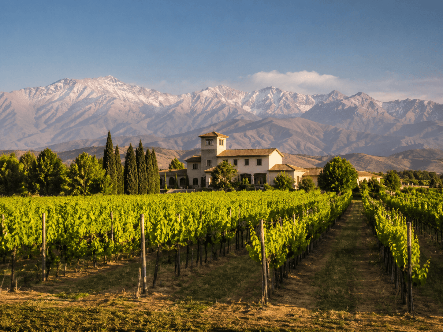 Viñas cerca de Santiago